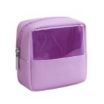 Necessaire de couro sintético com visor