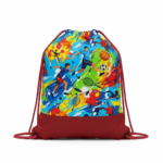 Sacochila em algodão com estampa digital.