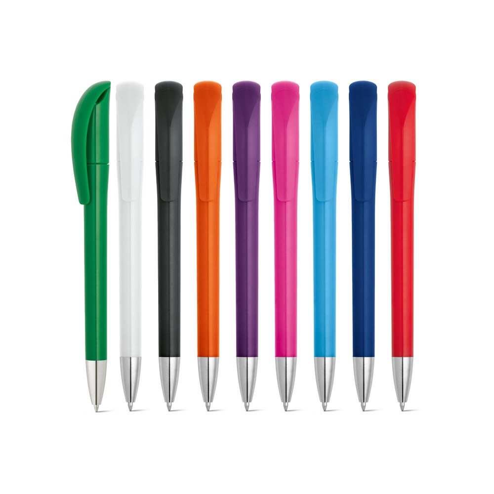 81106_set Esferográfica em ABS com acabamento brilhante e escrita em azul - Imagem 1