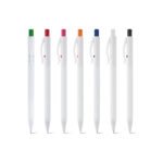 Esferográfica em ABS com acabamento brilhante e escrita em azul