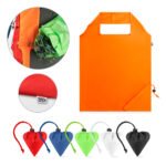 Sacola dobrável em poliéster reciclado 190 com alças