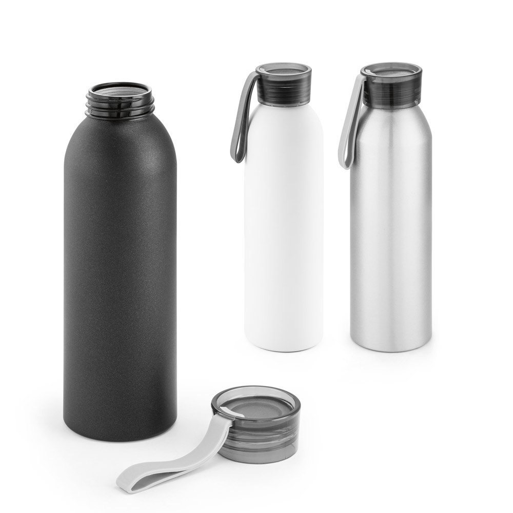 94059_set Squeeze em alumínio, com tampa em PP e tira em silicone 660 mL - Imagem 1