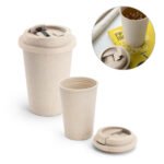 Copo de viagem em fibra de bambu e PP 380 mL