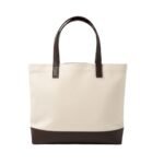 Bolsa Ecológica em Lona de Algodão com Detalhes em Couro Sintético