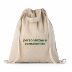 Sacochila ecológica com alça de mão